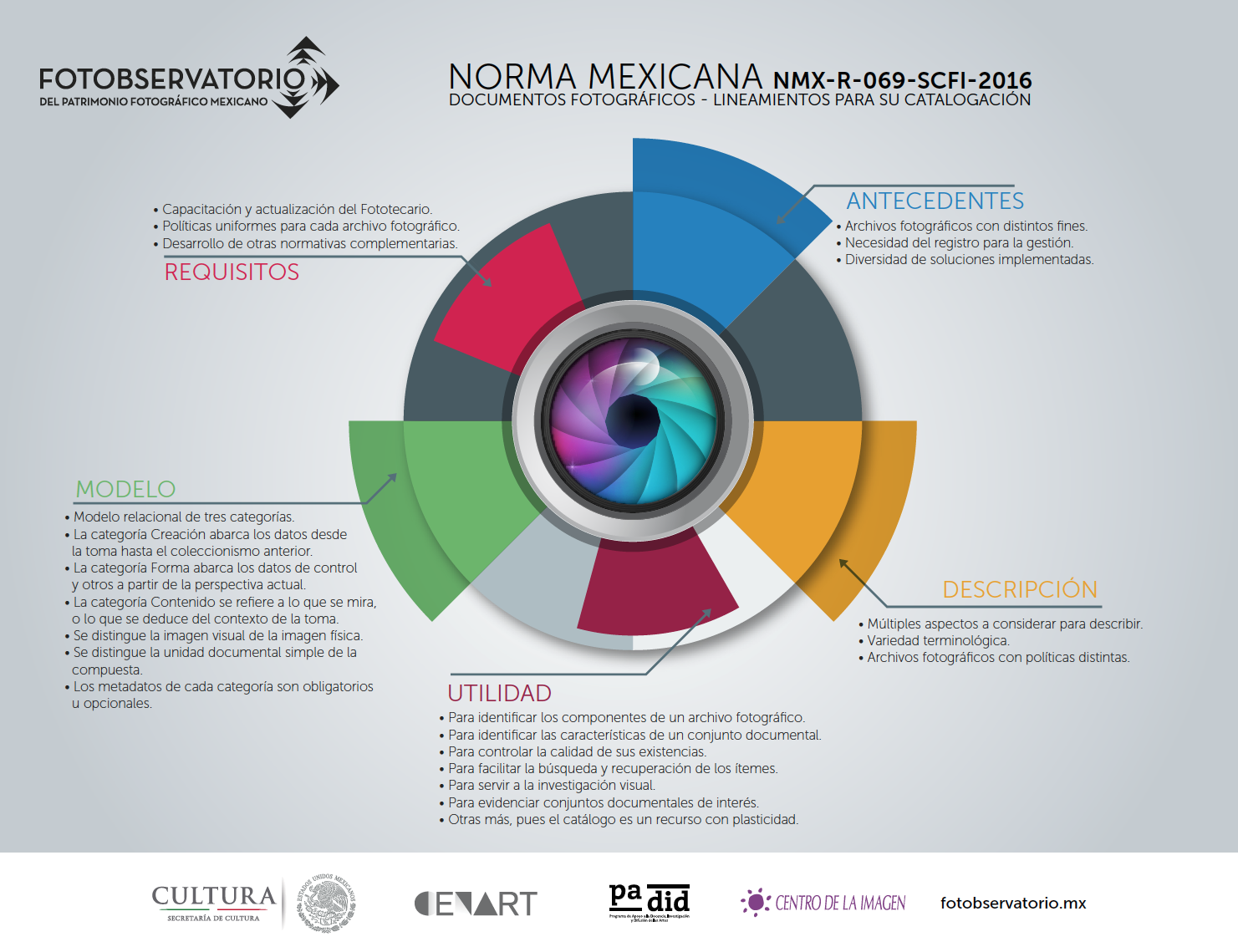 Infografía sobre la Norma de Catalogación Mexicana